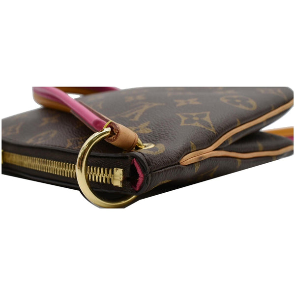 LOUIS VUITTON Lorette Monogram Canvas Shoulder Bag Brown