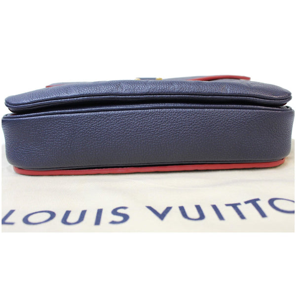 LOUIS VUITTON Metis Pochette Empreinte Leather Crossbody Bag Blue