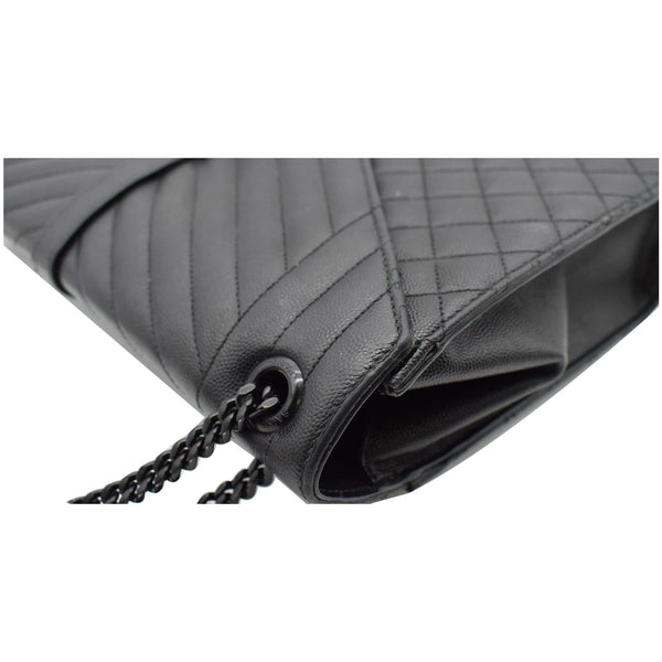 Yves Saint Laurent Envelope Large Grain De Poudre Bag side view