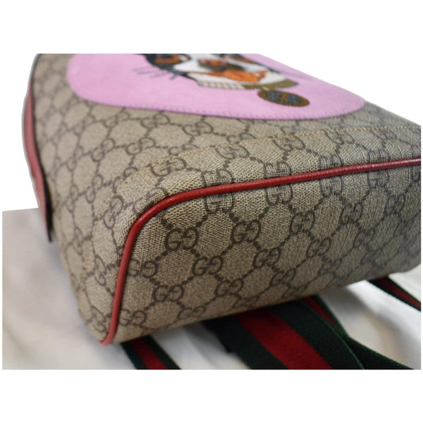 Preloved Gucci Bosco GG Supreme Canvas Backpack Bag Beige skin