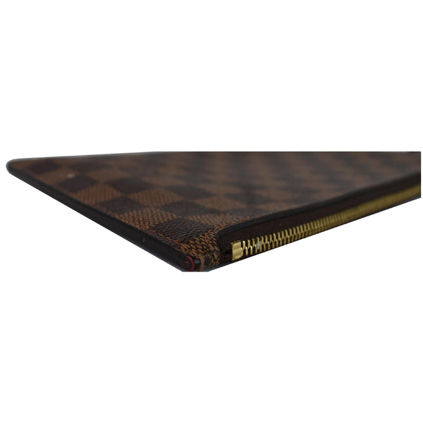 LOUIS VUITTON Pochette Wristlet Pouch Damier Ebene Neverfull MM Brown