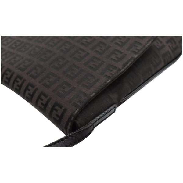 FENDI Vintage Zucca FF Canvas Crossbody Bag Brown