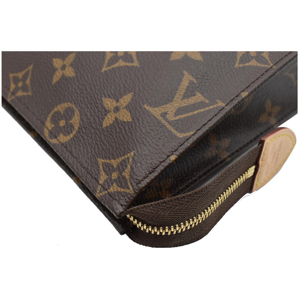 LOUIS VUITTON Toiletry 19 Monogram Canvas Cosmetics Pouch Brown