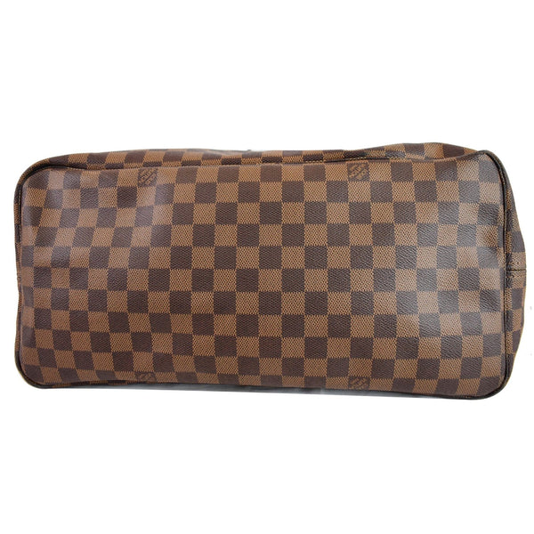 LOUIS VUITTON Neverfull GM Damier Ebene Tote Bag Brown