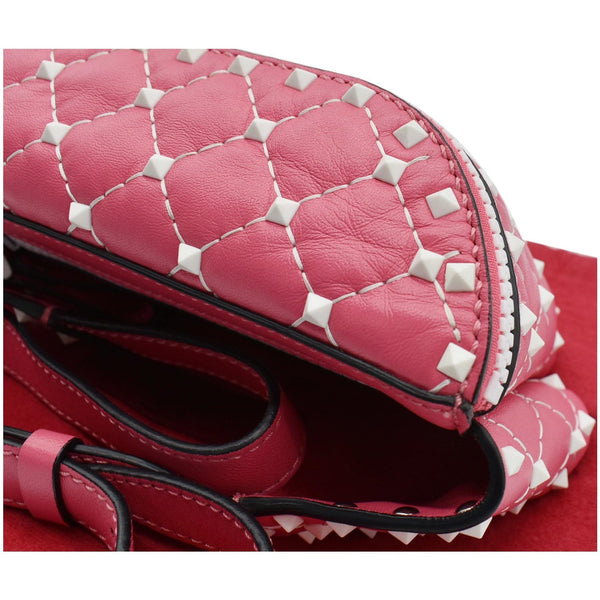Valentino Free Rockstud Spike Leather Belt Bag close view