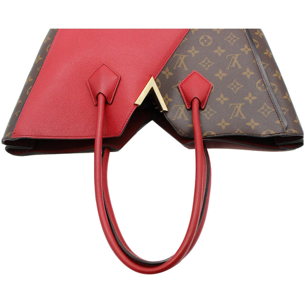 LOUIS VUITTON Kimono Monogram Calfskin Tote Bag Brown/Cerise
