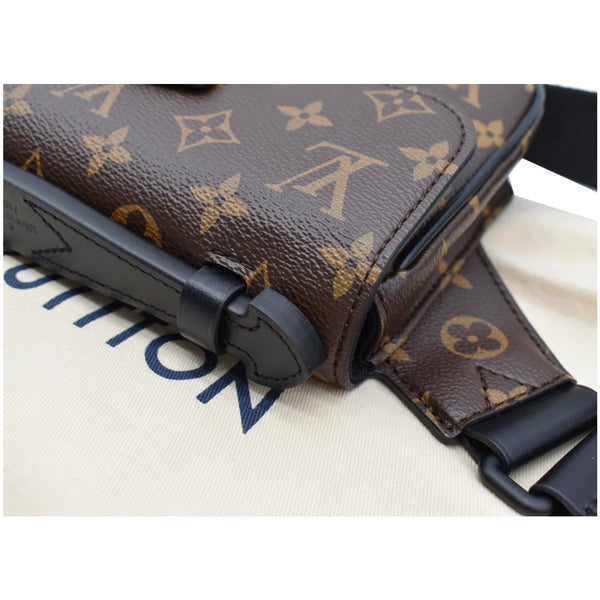 LOUIS VUITTON S-Lock Sling Monogram Macassar Crossbody Bag Brown