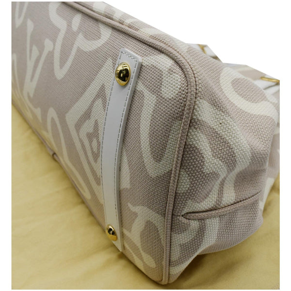LOUIS VUITTON Tahitienne Cabas GM Monogram Print Canvas Tote Bag Beige