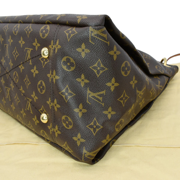 LOUIS VUITTON Artsy MM Monogram Canvas Hobo Bag Brown