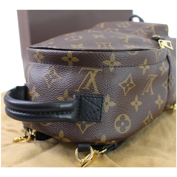 Louis Vuitton Palm Springs Mini Monogram Backpack focused handle