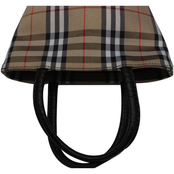 Burberry Mini Nova Check Canvas Tote Bag - sleek design