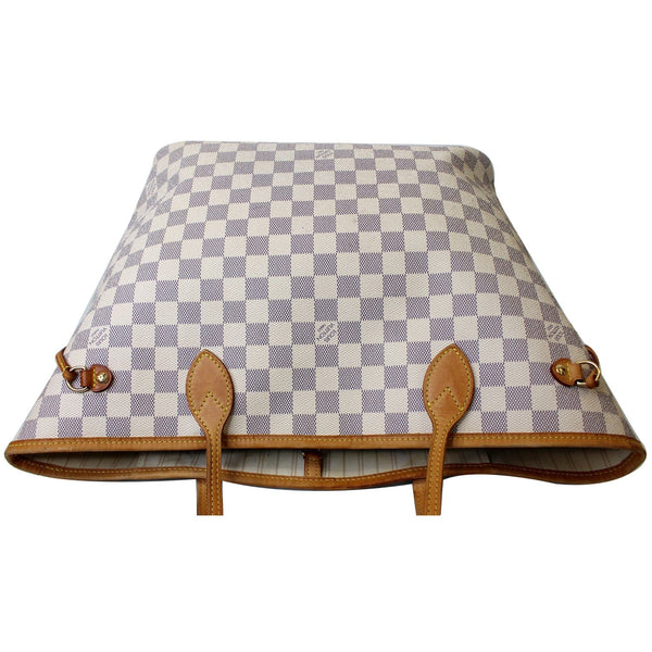 laydown LV Neverfull MM Damier Azur Tote Bag