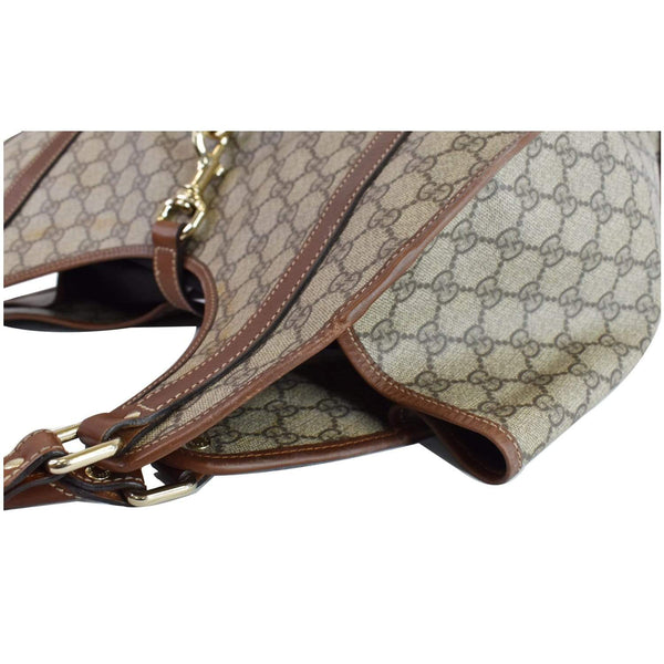GUCCI Joy Large GG Monogram Shoulder Bag Brown 203493
