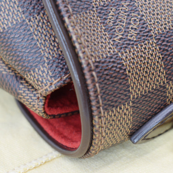 LOUIS VUITTON Bergamo PM Damier Ebene Shoulder Bag Brown