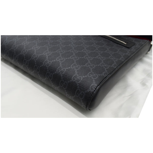 GUCCI GG Supreme Square Messenger Bag Black 474137