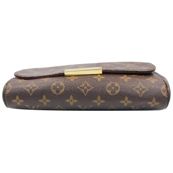 LV Favorite MM Monogram Canvas Crossbody Bag bottom view