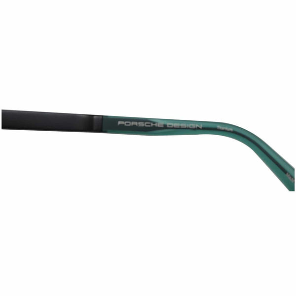 Porsche Design P8554 E 62 Square Men Green Sunglasses Grey Lens