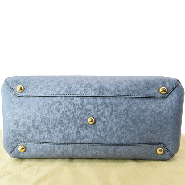 BURBERRY Banner Medium House Check Tote Bag Blue