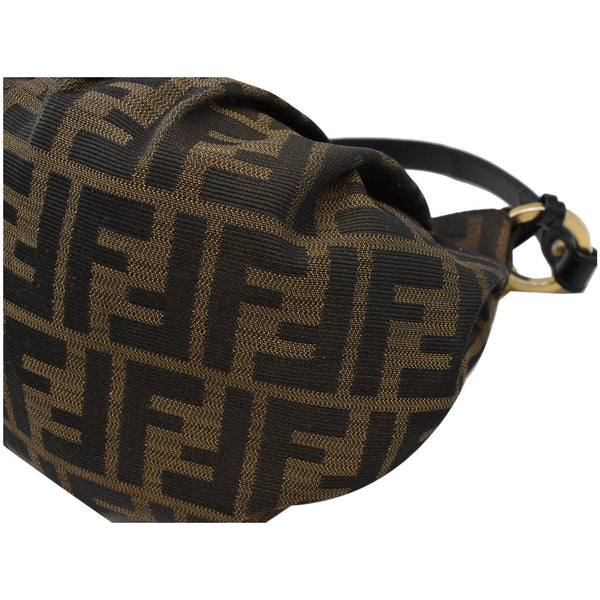 FENDI Mini Chef Zucca Jacquard Hobo Bag Brown