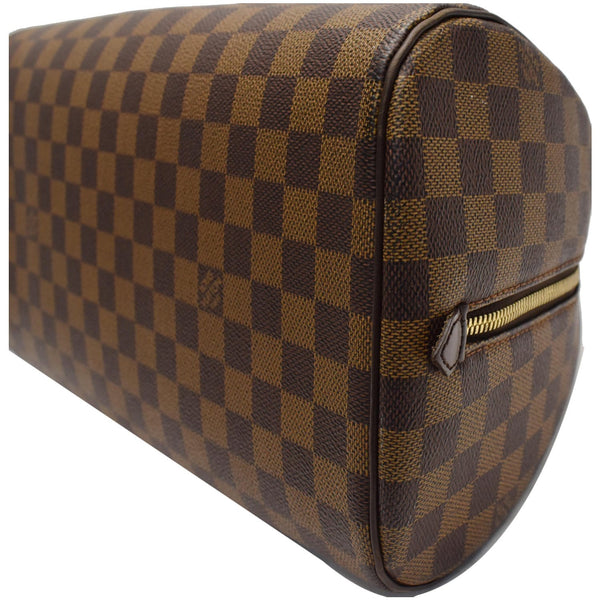 Louis Vuitton Ribera MM Satchel Bag Brown corner