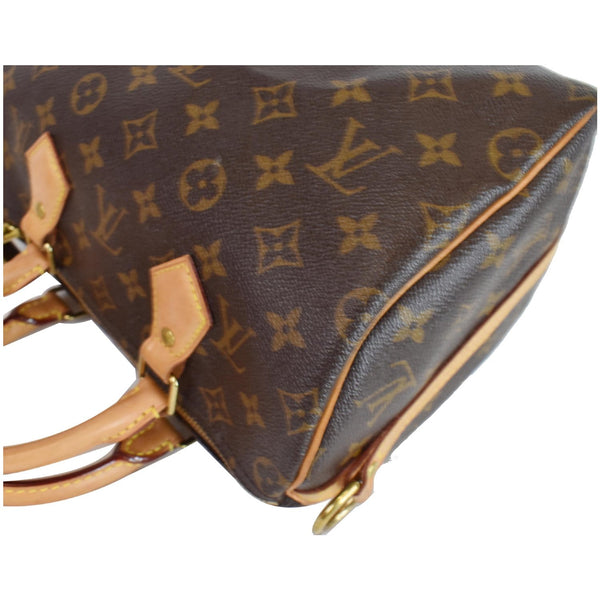 Louis Vuitton Speedy 25 Monogram Canvas Crossbody Bag corner