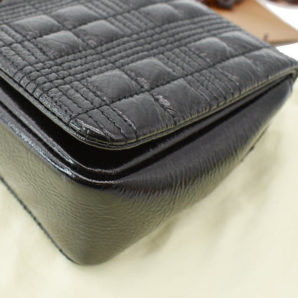 BURBERRY Lola Small Quilted Leather Shoulder Bag Black