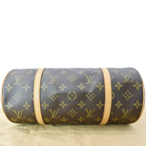 LOUIS VUITTON Papillon 30 Monogram Canvas Satchel Bag Brown
