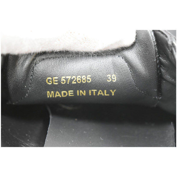 YVES SAINT LAURENT Court Classic Perforated Leather Sneakers Black Size 39