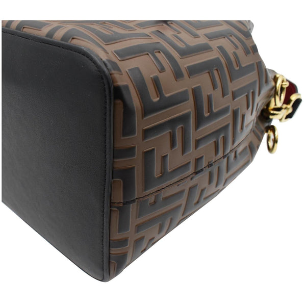 FENDI Mon Tresor Drawstring FF Canvas Bucket Bag Multicolor