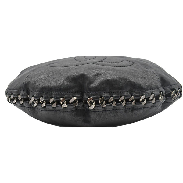 CHANEL Modern Chain Calfskin Leather Hobo Bag Black