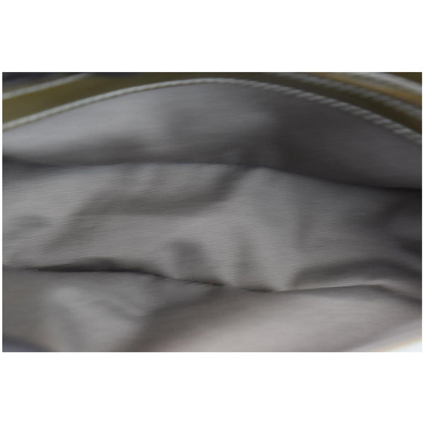 Louis Vuitton Sobe Pochette Vernis Leather Clutch Bag - gray interior