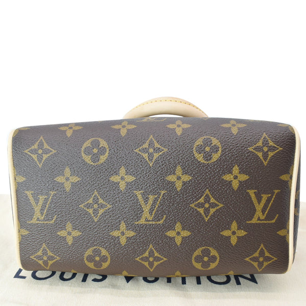 LOUIS VUITTON Speedy Bandouliere 20 Monogram Canvas Crossbody Bag Brown
