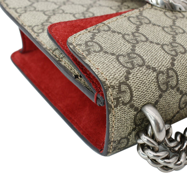 Gucci Dionysus Mini GG Supreme Canvas Crossbody Bag Beige