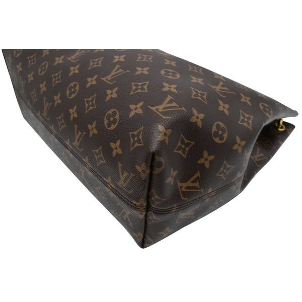 LOUIS VUITTON Graceful MM Monogram Canvas Shoulder Bag Brown