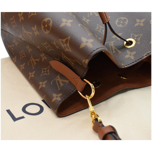 LOUIS VUITTON NeoNoe Monogram Canvas Crossbody Bag Caramel
