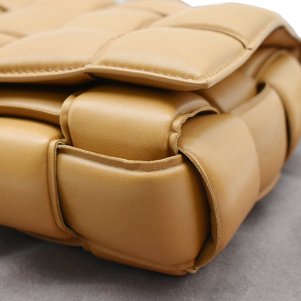 BOTTEGA VENETA Padded Cassette Leather Crossbody Bags Caramel