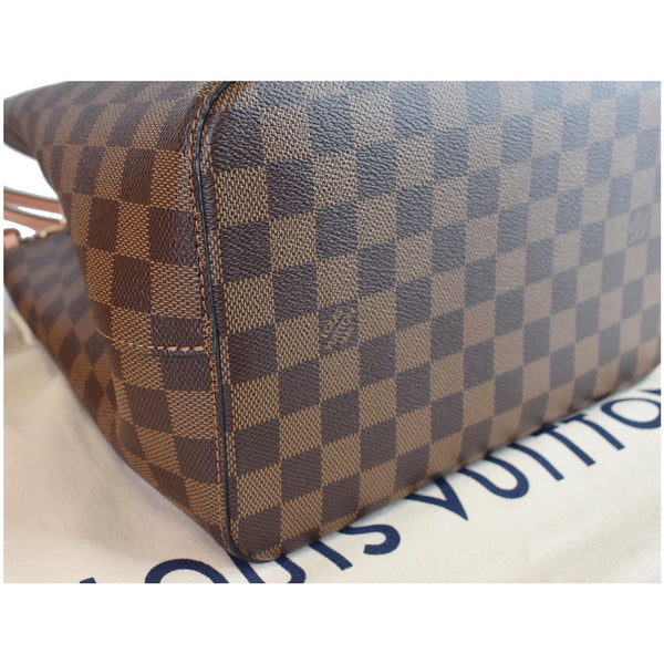 LOUIS VUITTON Neonoe MM Damier Ebene Crossbody Bag Rose