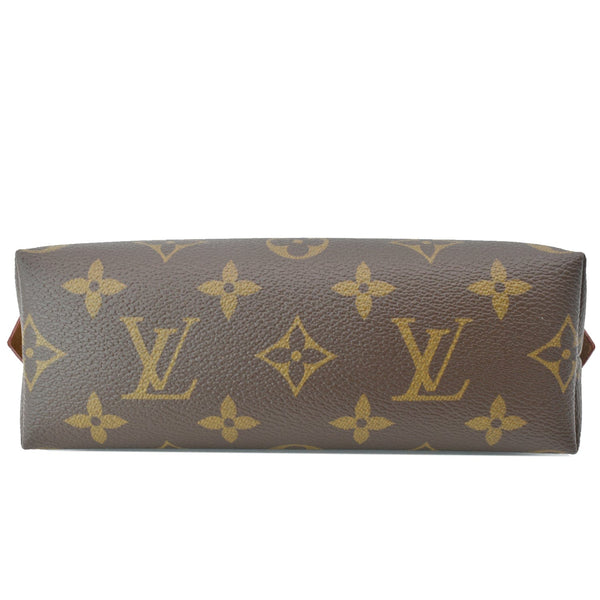LOUIS VUITTON Monogram Canvas Cosmetic Pouch Brown