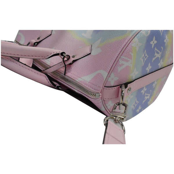 LOUIS VUITTON Escale Speedy 30 Bandouliere Monogram Canvas Shoulder Bag Pastel