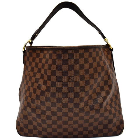 LOUIS VUITTON Delightful MM Damier Ebene Hobo Bag Brown