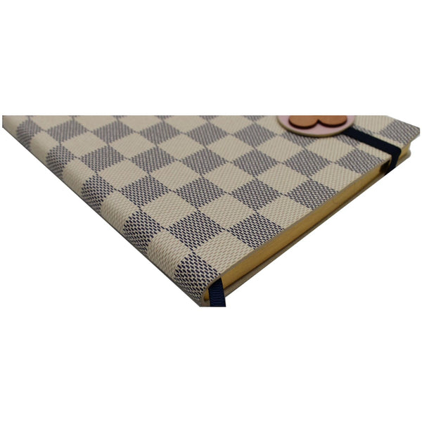 LOUIS VUITTON Damier Azur Flower Gustave Notebook White