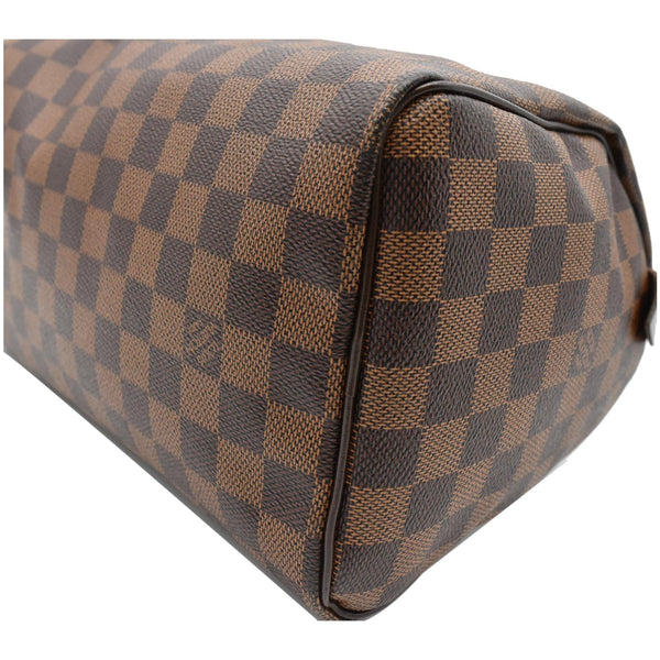 LOUIS VUITTON Speedy 25 Damier Ebene Shoulder Bag Brown