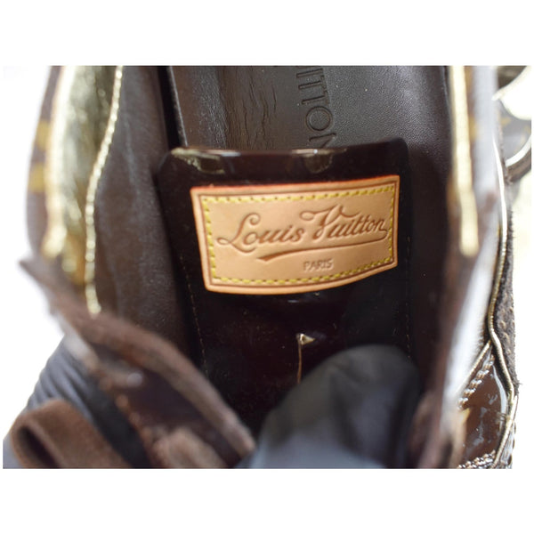 Louis Vuitton Monogram Patent Globe Trotter Sneaker US8 - bag tag PASRIS.