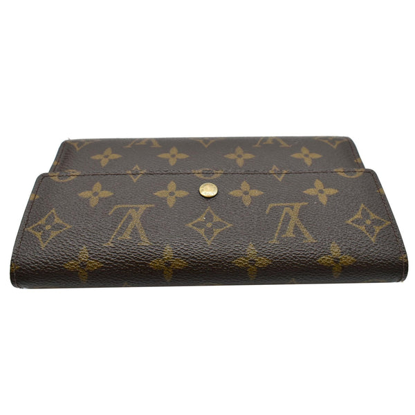 LOUIS VUITTON Sarah Monogram Canvas Wallet Brown