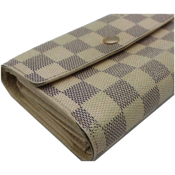 LOUIS VUITTON Alexandra Damier Azur Wallet White