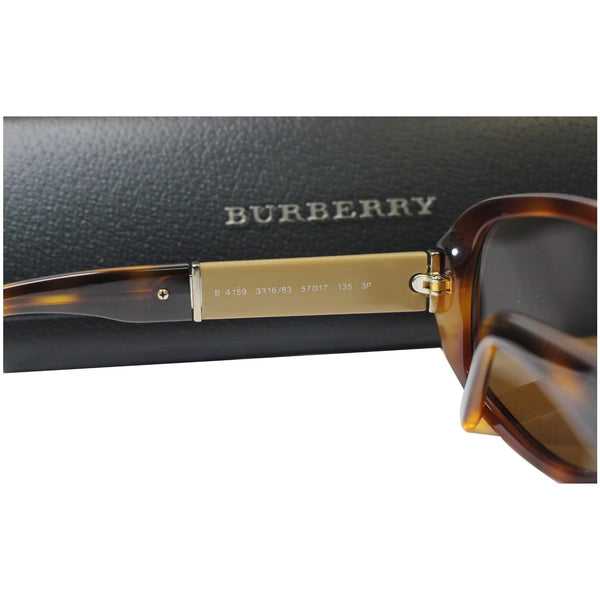 BURBERRY Nova Check B4159 Polarized Sunglasses Havana