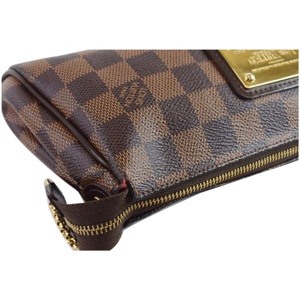 LOUIS VUITTON Eva Damier Ebene Pochette Clutch Crossbody Bag
