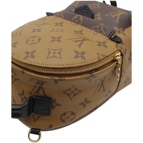 LOUIS VUITTON Palm Springs Mini Monogram Reverse Canvas Backpack Brown