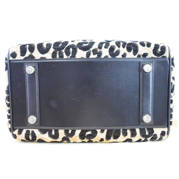 LOUIS VUITTON Speedy Stephen Sprouse Jacquard Canvas Satchel Bag Black