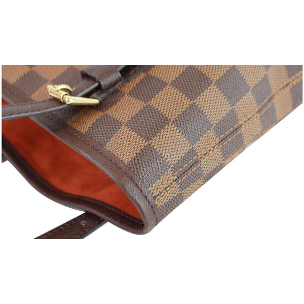 LOUIS VUITTON Marais Bucket Damier Ebene Shoulder Bag Brown